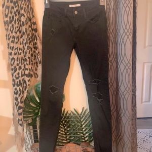 Levi Super Skinny Black Jeans SIZE 28